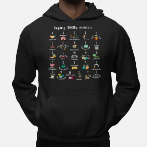 ABC Coping Skills Alphabet Self Care Mental Health Awareness Hoodie