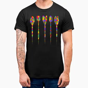 Autism Darts Acceptance Awareness For Darts Lovers T-Shirt