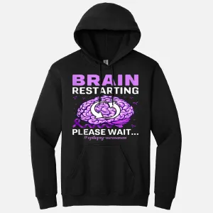 Epilepsy Awareness Funny Brain Restarting Please Wait Hoodie