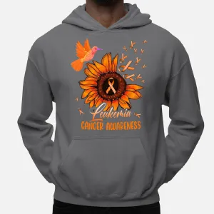 Hummibird Cancer Leukemia Awareness Hoodie