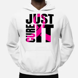 Just Cure It Breast Cancer Awareness Ribbon Hoodie