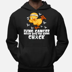 Lung Cancer Messed With The Wrong Chick Hoodie