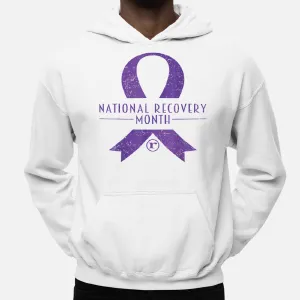 National Recovery Month Warrior Addiction Recovery Awareness Hoodie