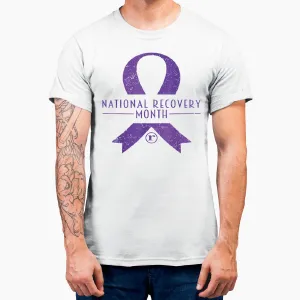 National Recovery Month Warrior Addiction Recovery Awareness T-Shirt