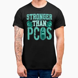 Pcos Awareness Month Exercise Fitness Workout Pcos Warrior T-Shirt