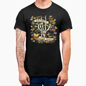 Protect Your Peace Retro Wildflower Mental Health Awareness T-Shirt