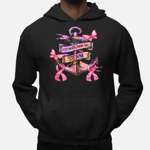 Stronger Than The Storm Anchor Breast Cancer Awareness Hoodie