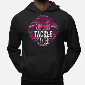 Tackle Football Pink Ribbon Breast Cancer Awareness Hoodie